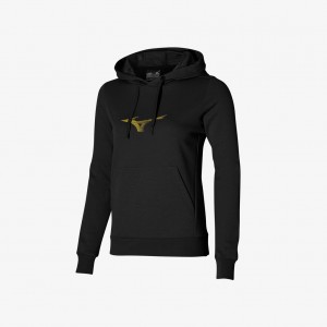 Mizuno ATHLETIC GRAPHIC HOODY Svarte | NO_MZN58272