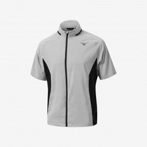 Mizuno MIZUNO DRIZZLE HOODIE T Grå | NO_MZN33060