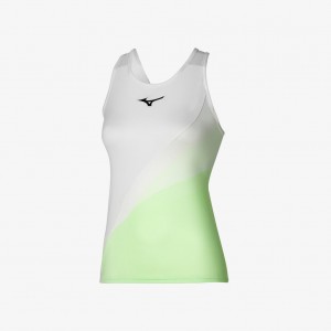 Mizuno RELEASE PRINTED TANK Hvite Grønn | NO_MZN98689