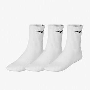 Mizuno TRAINING CREW SOCKS (3 PACK) Hvite | NO_MZN48812